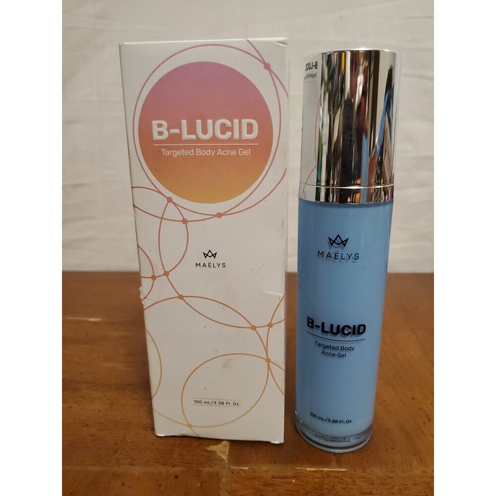 Maelys Cosmetics B-LUCID Targeted Body Acne Gel, Clinically Proven, Made in USA